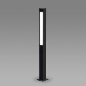 Poste retangular reto em aluminio <br> PT 211