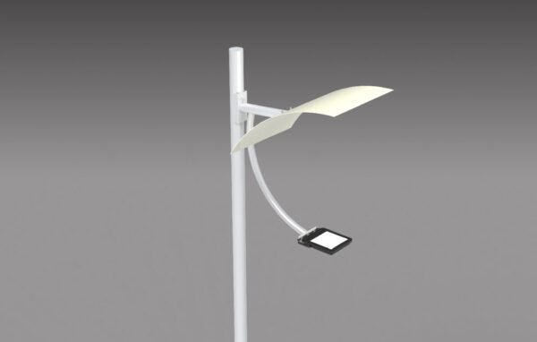 Poste decorativo com rebatedor PT 290, iluminação LED de alta performance, resistente e durável. Ideal para áreas externas.