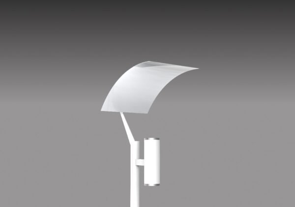 Poste rebatedor duplo facho PT 297, com duplo facho, estrutura em aço SAE 1020, e lâmpadas LED. Ideal para áreas externas, eficiência e garantia.