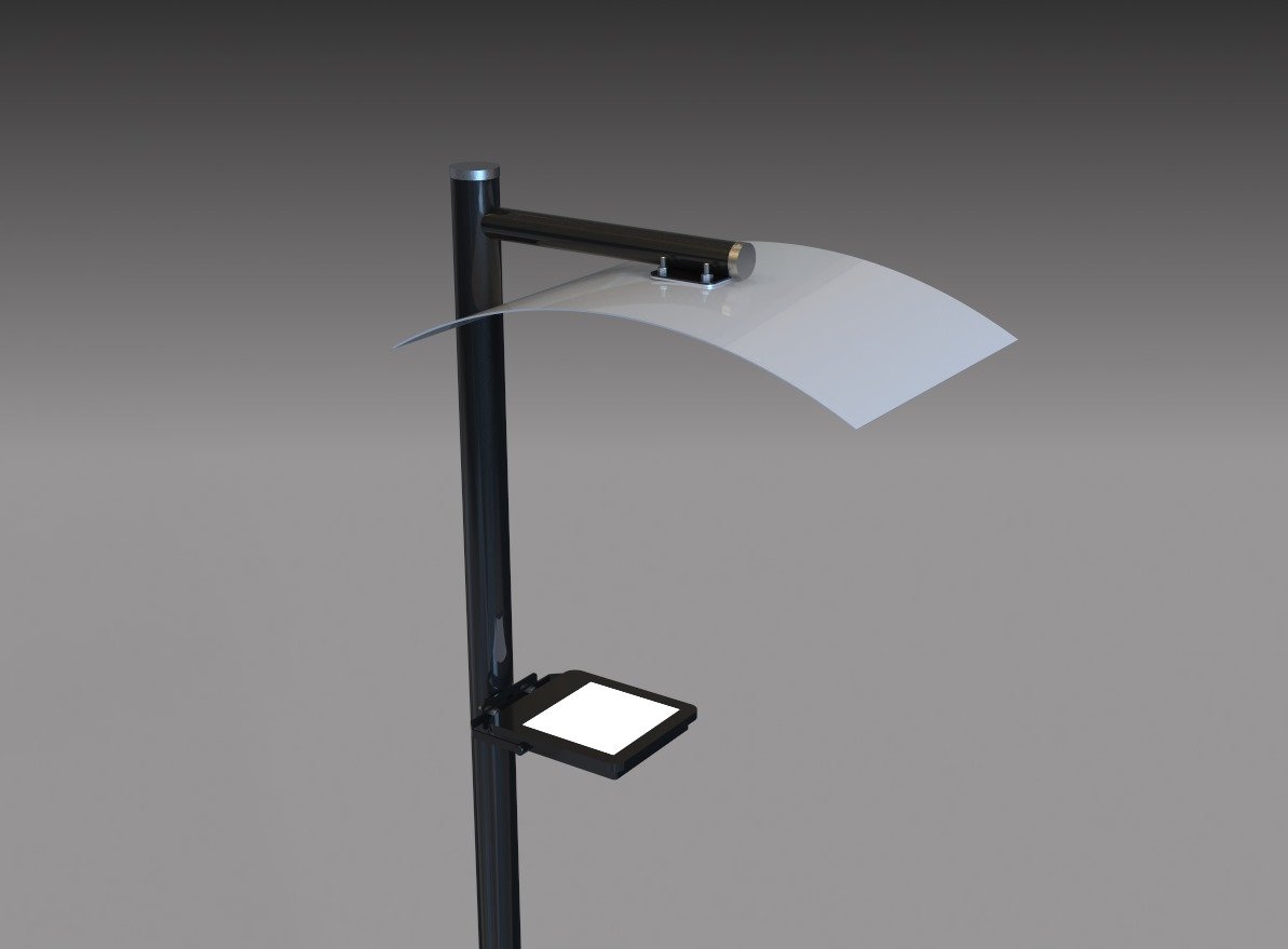 O Poste com Rebatedor LED PT 293 oferece iluminação eficiente, durável e econômica para projetos urbanos, corporativos e áreas externas.